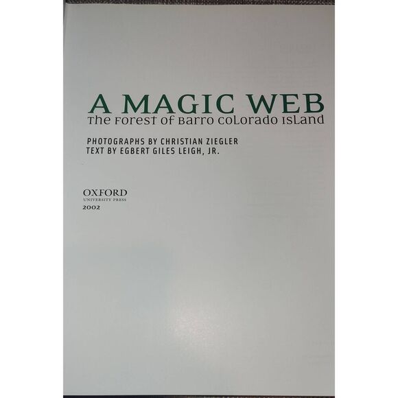 A MAGIC WEB: THE FOREST OF BARRO COLORADO ISLAND By Christian Ziegler & Egbert - Picture 8 of 14